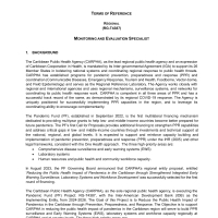 CARPHA - Monitoring & Evaluation Specialist 